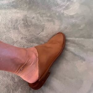 Free People leather slides